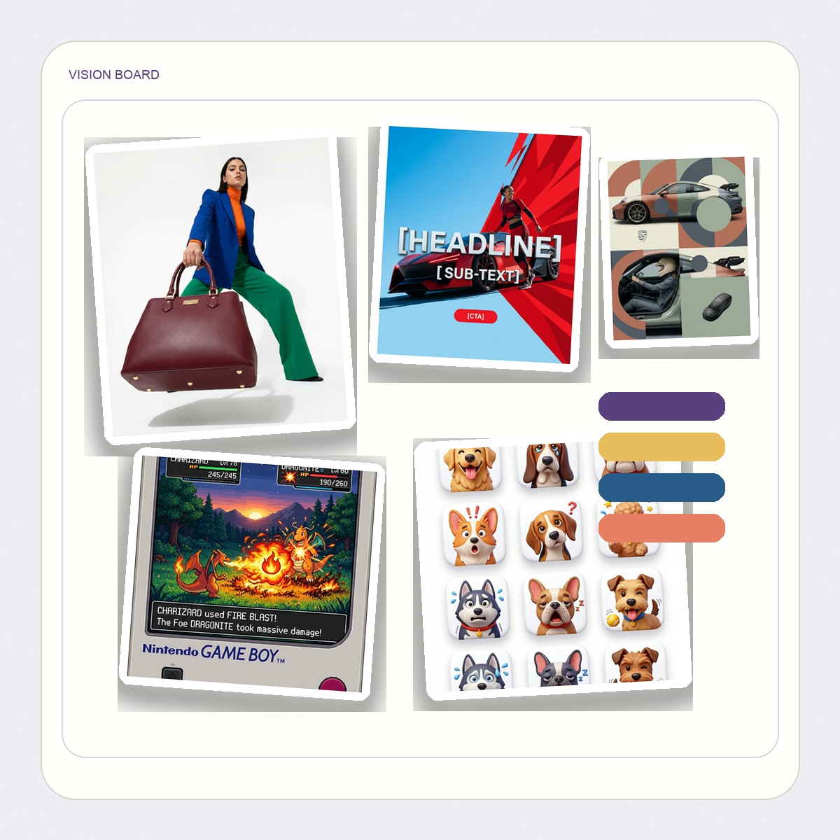 AI photo collage maker creator moodboard style preview