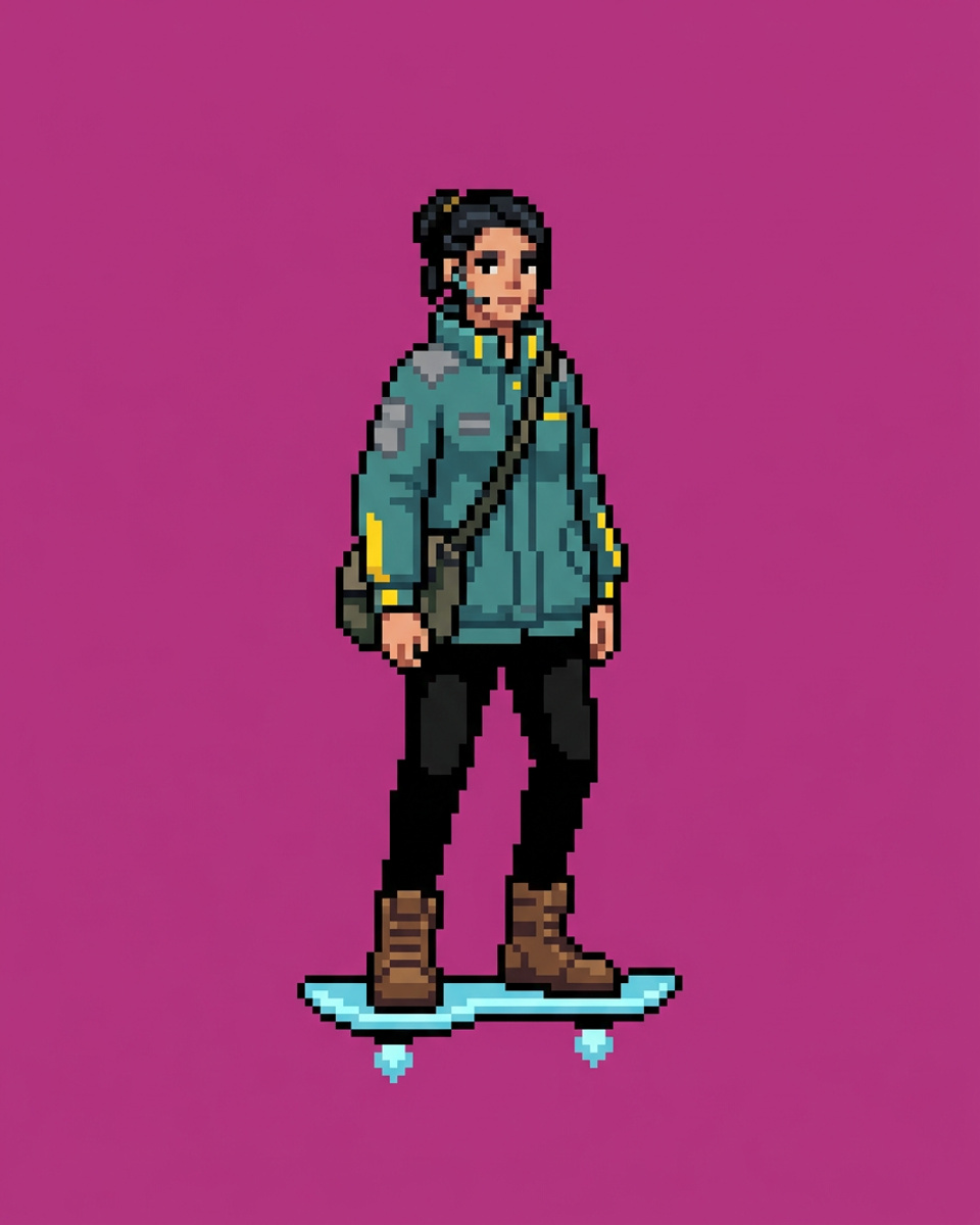 Pixel art game sprite style preview