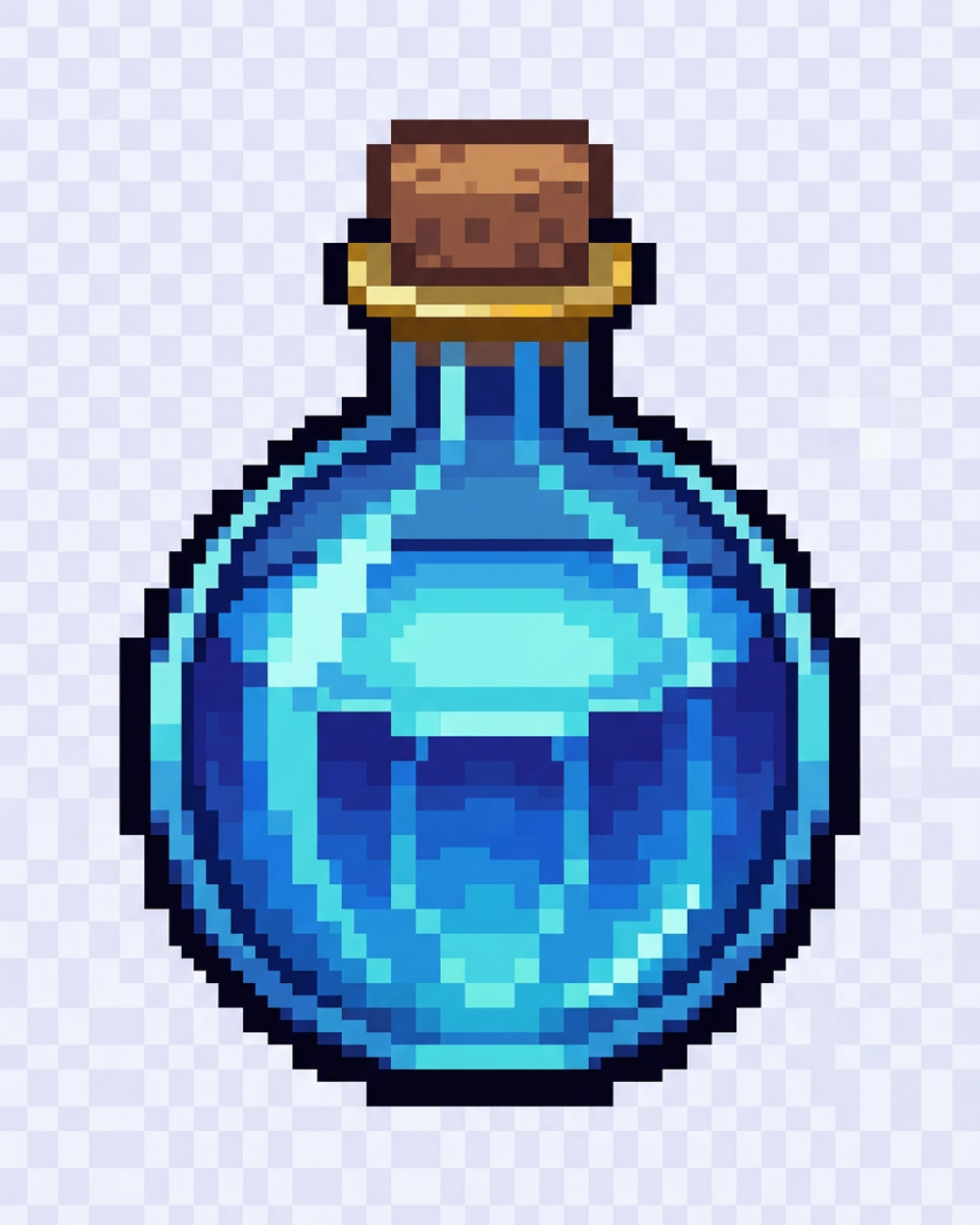 Pixel art item icon style preview