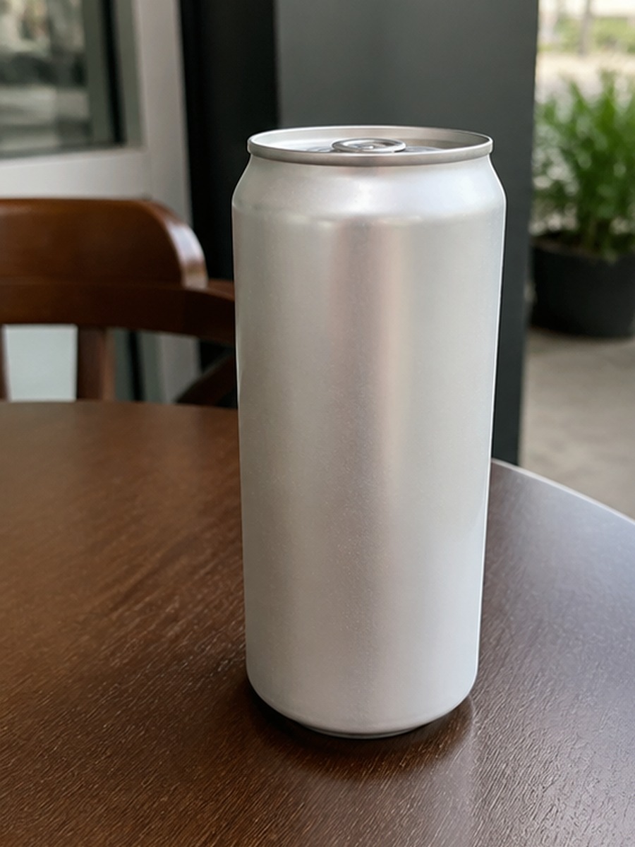 Sparkling water can sample before AI product hero generation
