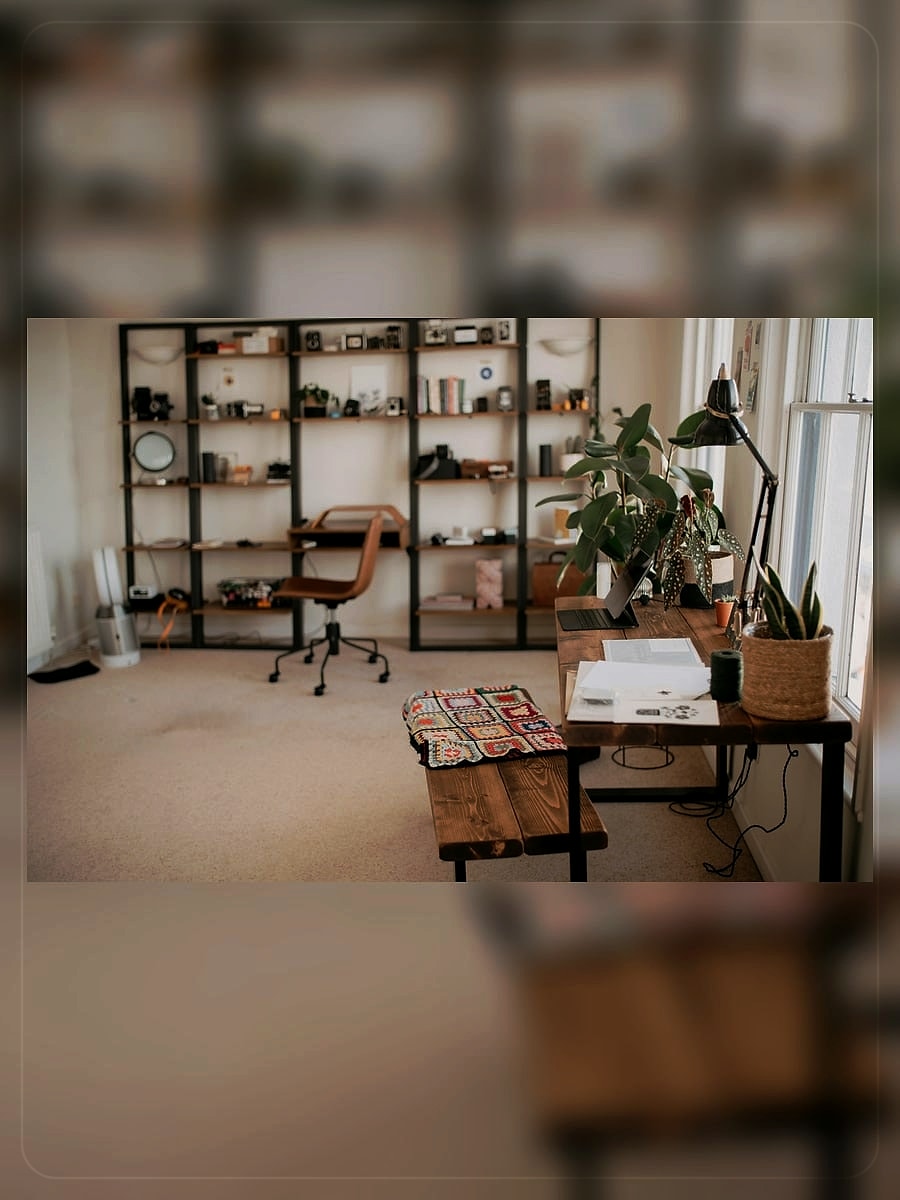 AI room design industrial loft style preview