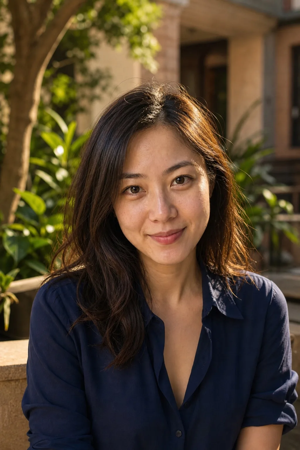 经过自然黄金时段交友资料照编辑的虚构成年女性