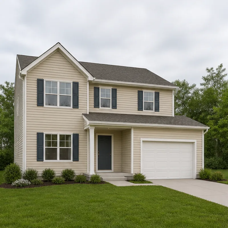 Fictional suburban house exterior sample
