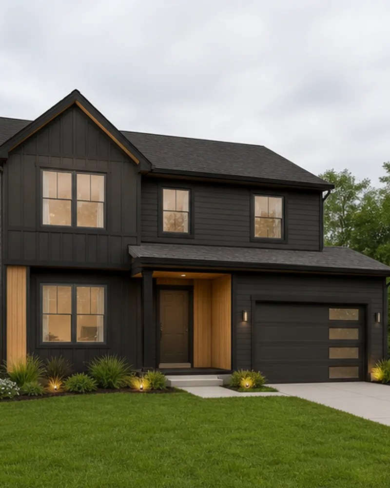 Dark contemporary exterior design concept