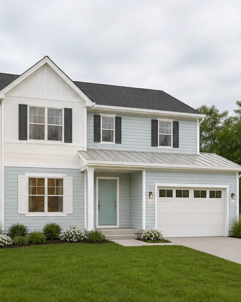Bright coastal exterior design concept