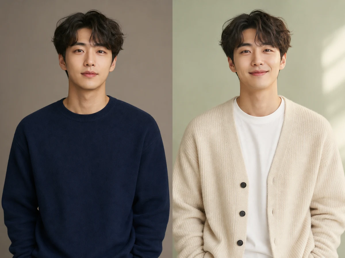Fictional adult reference and original concept comparison: Soft Photocard