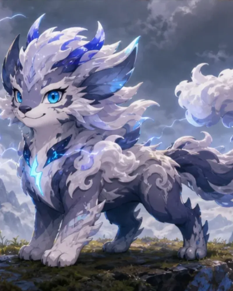 Original storm creature in a four-creature concept grid