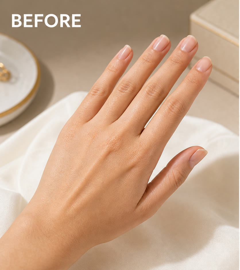 AI virtual ring try on before hand photo example