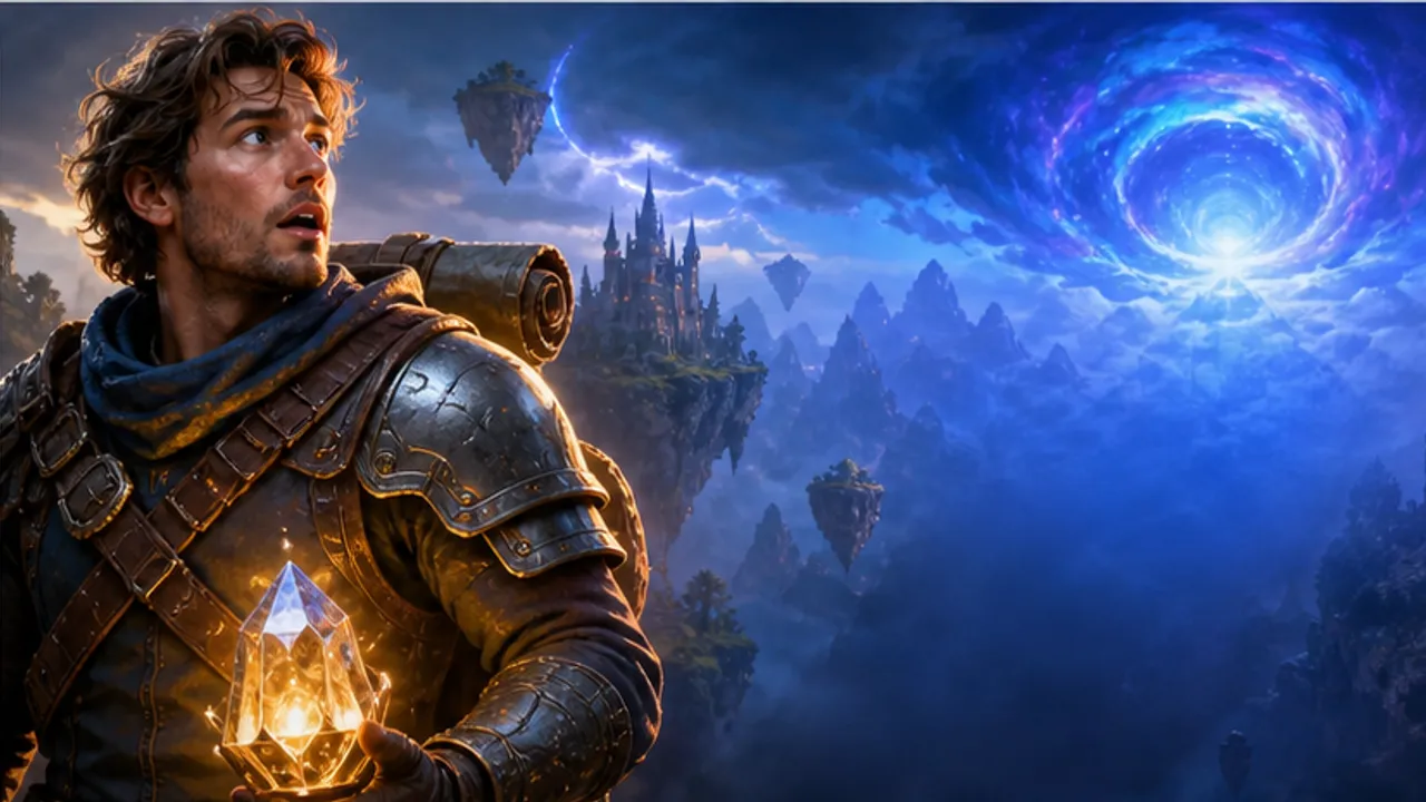 Original fantasy gaming thumbnail background