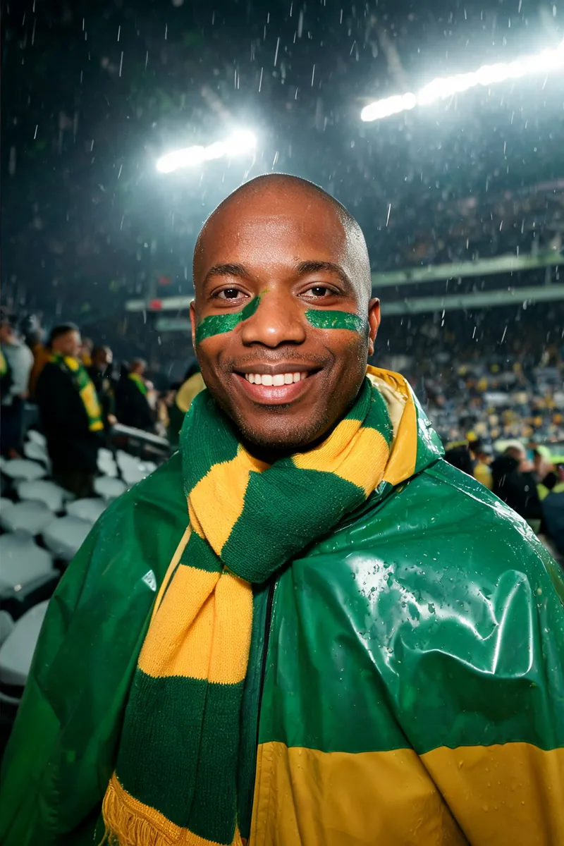 Rainy football matchday supporter style preview
