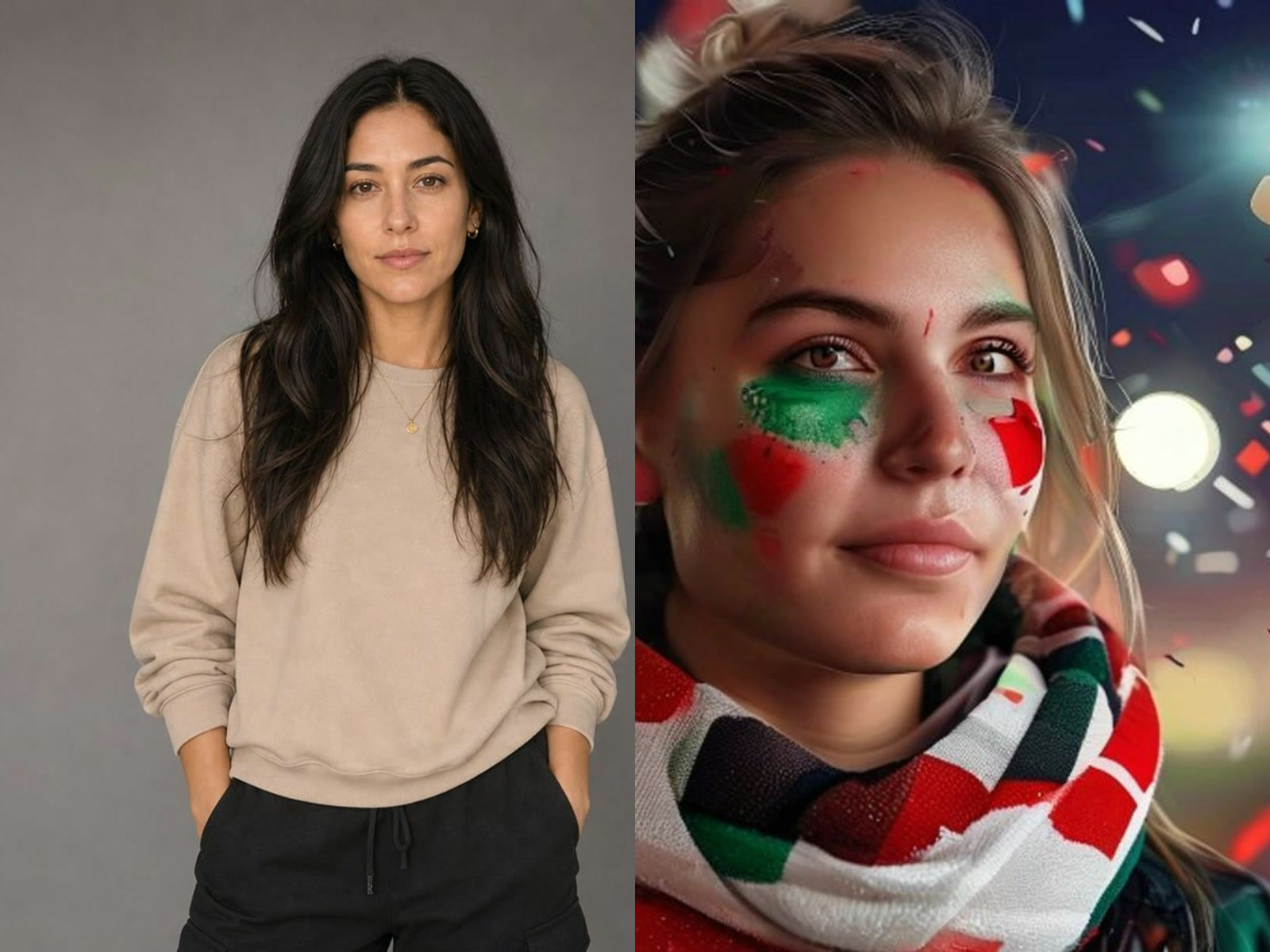 World Cup Profile Picture Generator before and after example