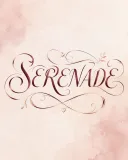 原创酒红色手写艺术字 ＳＥＲＥＮＡＤＥ
