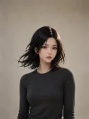 虚构成年人人像增强示意：细节质感