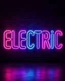 原创粉蓝霓虹艺术字 ＥＬＥＣＴＲＩＣ