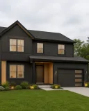Dark contemporary exterior design concept