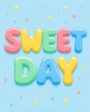 原创彩色泡泡艺术字 ＳＷＥＥＴ ＤＡＹ