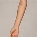 Fictional adult forearm sample without a tattoo