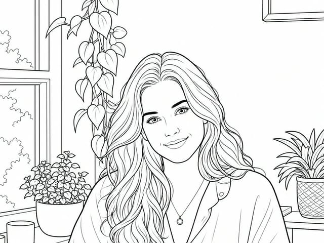 Free Adult Coloring Book Page Generator