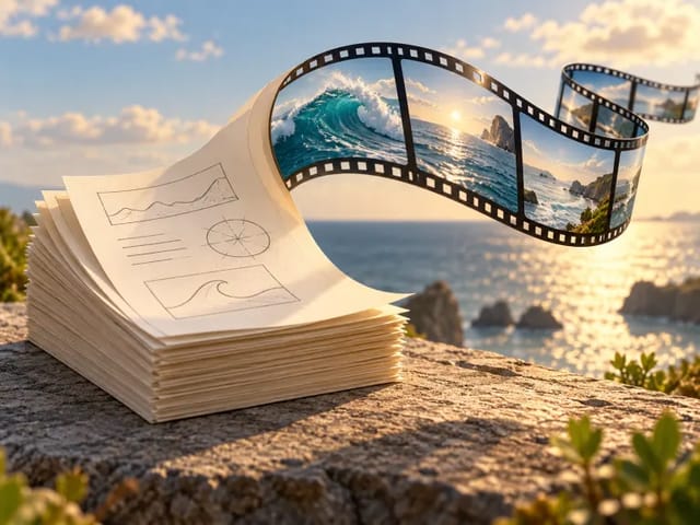 Document to Video Generator: Create Visual Stories — thematic cover illustration